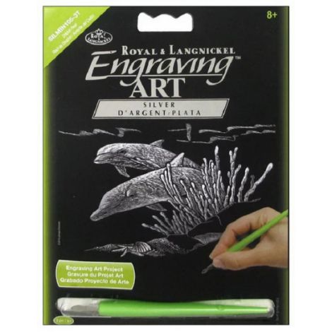 Wydrapywanka R&L A5 Silver, Delfiny